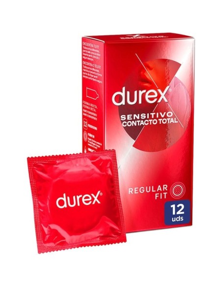 DUREX SENSITIVO CONTACTO TOTAL PRESERVATIVOS 12 UNIDADES