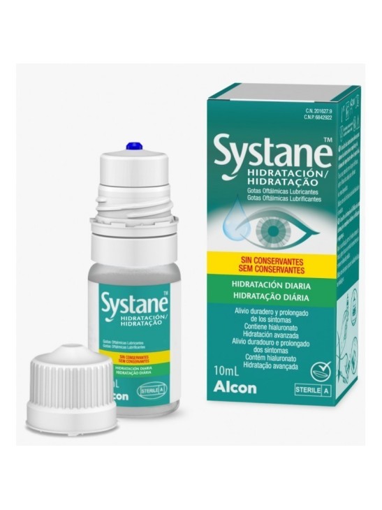 SYSTANE HIDRATACION GOTAS OFTALMICAS LUBRICANTES SIN CONSERVANTES 1 FRASCO 10 ML