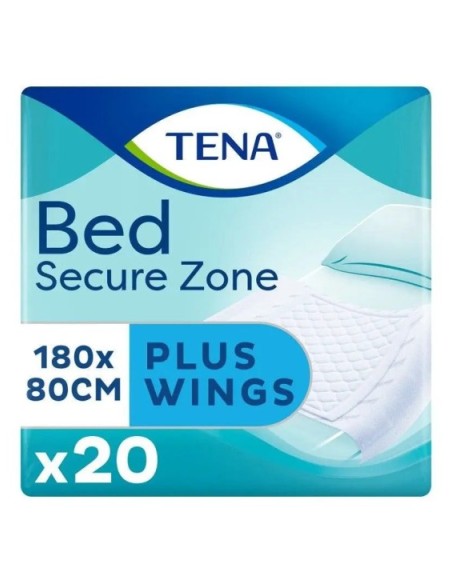 PROTECTOR DE CAMA TENA BED PLUS 20 UNIDADES 180 CM X 80 CM