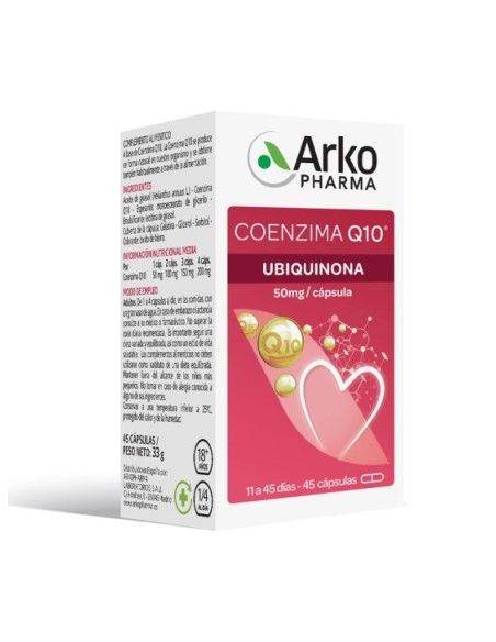 COENZIMA Q10 ARKOPHARMA  45 CAPSULAS