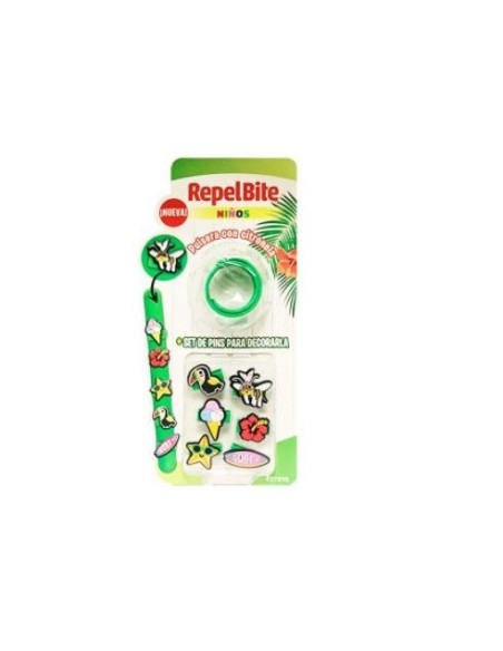REPEL BITE NIÑOS PULSERA CON CITRONELA  1 UNIDAD PERSONALIZABLE