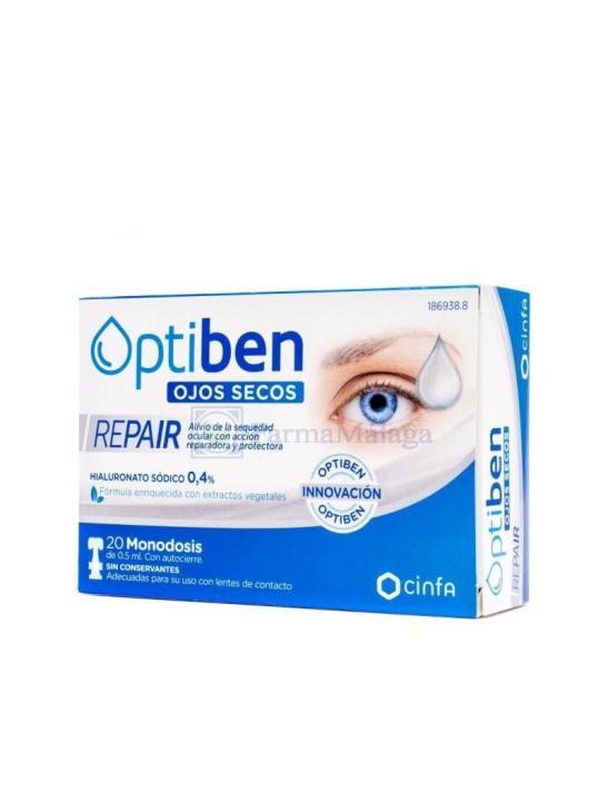 OPTIBEN OJOS SECOS REPAIR  20 MONODOSIS 0,5 ML