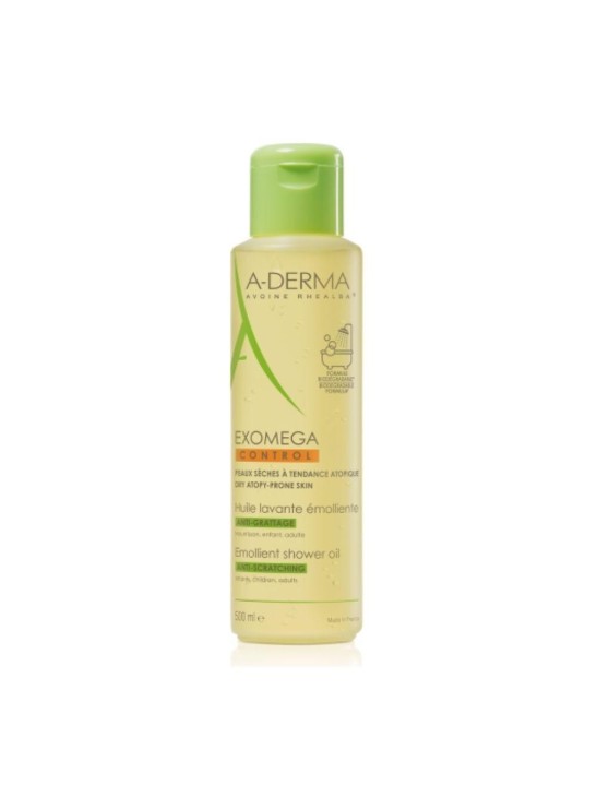 A-DERMA EXOMEGA CONTROL ACEITE LIMPIADOR EMOLIENTE 1 ENVASE 500 ML