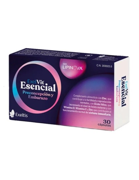 EXELVIT ESENCIAL PRECONCEPCION Y EMBARAZO  30 CAPSULAS