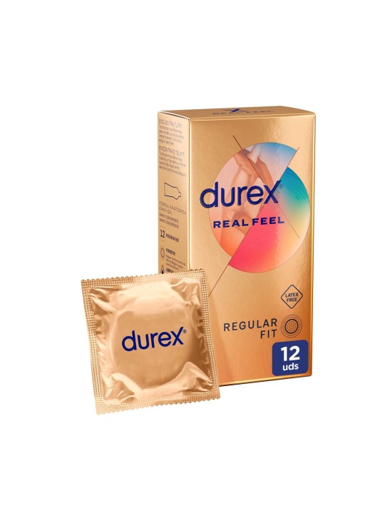 DUREX REAL FEEL PRESERVATIVO SIN LATEX 12 UNIDADES