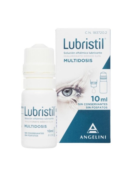 LUBRISTIL SOLUCION OFTALMICA LUBRICANTE  1 ENVASE MULTIDOSIS 10 ML