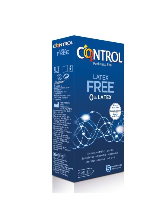 CONTROL LATEX FREE PRESERVATIVOS 5 UNIDADES