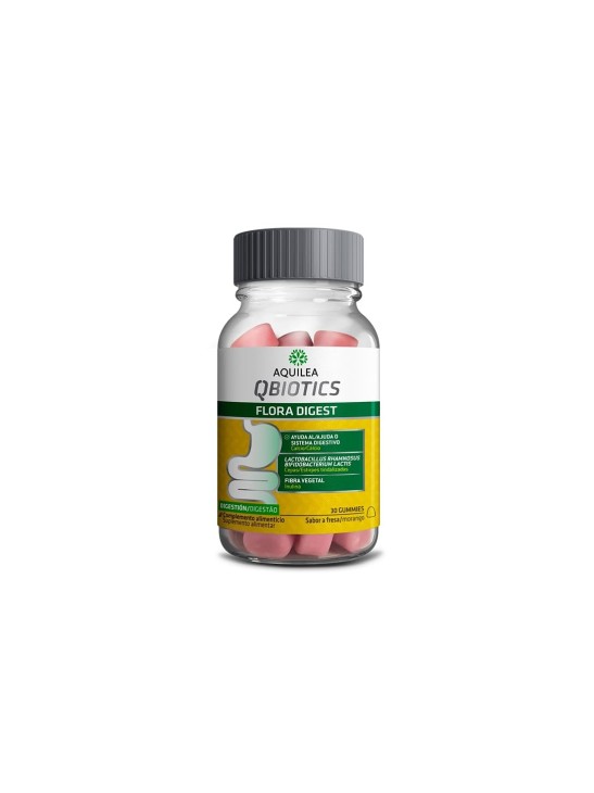 AQUILEA QBIOTICS FLORA DIGEST  30 GUMMIES SABOR FRESA