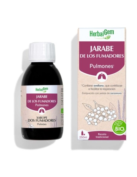 HERBALGEM JARABE DE FUMADORES BIO 250ML
