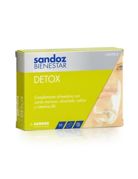 SANDOZ BIENESTAR DETOX  30 CAPSULAS
