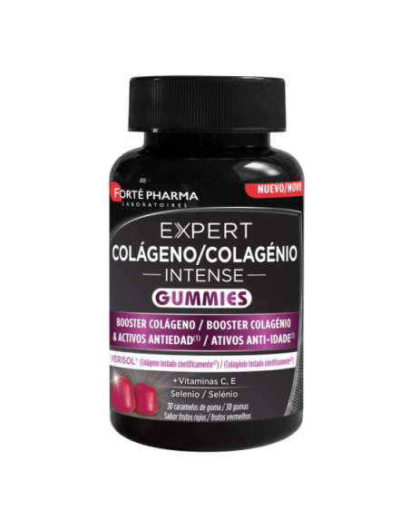 EXPERT COLAGENO INTENSE GUMMIES  30 CARAMELOS DE GOMA SABOR FRUTOS ROJOS