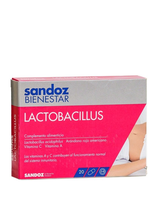 SANDOZ BIENESTAR LACTOBACILLUS  20 CAPSULAS