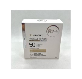 BE+ SKINPROTECT MAQUILLAJE COMPACTO MINERAL SPF50  1 ENVASE 10 G PIEL OSCURA