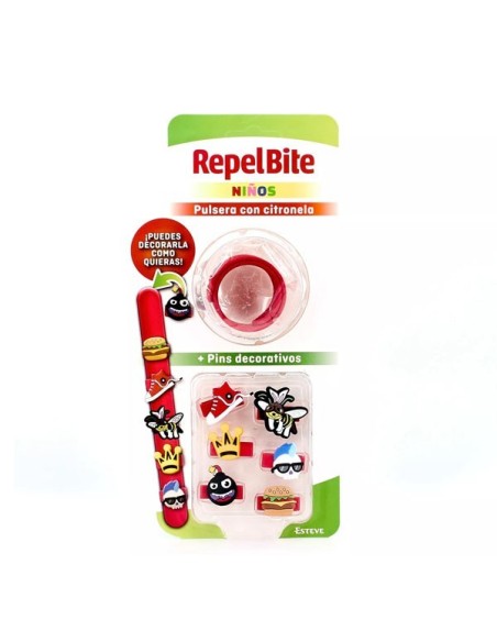 REPEL BITE NIÑOS PULSERA CON CITRONELA  1 UNIDAD CUSTOM