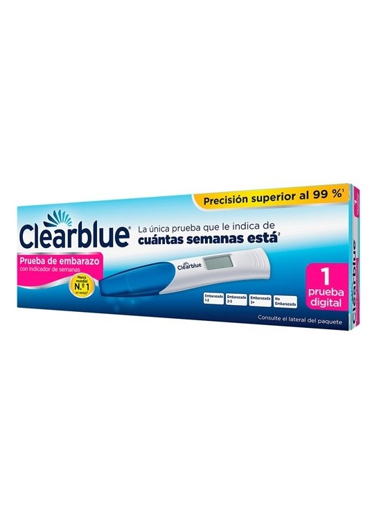TEST DE EMBARAZO DIGITAL CON INDICADOR DE SEMANAS CLEARBLUE 1 UNIDAD