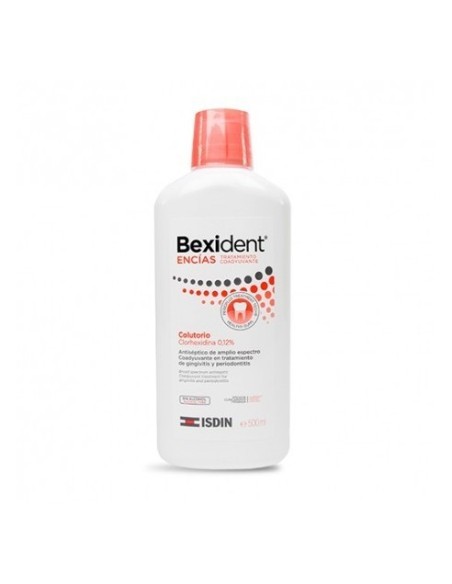 BEXIDENT ENCIAS TRATAMIENTO COADYUVANTE CLORHEXIDINA 0,12% COLUTORIO 1 ENVASE 500 ML