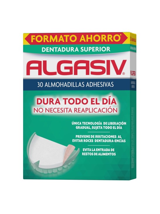 ALGASIV ALMOHADILLAS ADHESIVAS PROTESIS 30 UNIDADES SUPERIORES