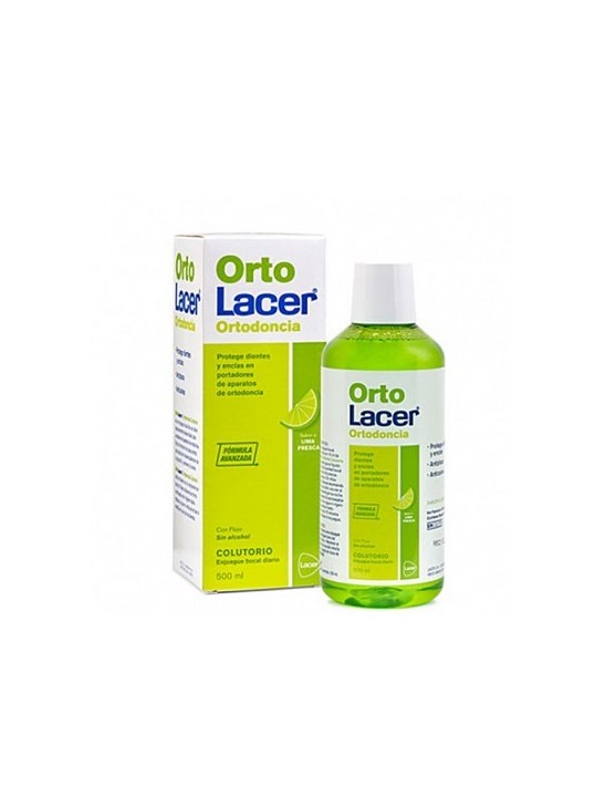 ORTOLACER ORTODONCIA COLUTORIO  1 ENVASE 500 ML SABOR LIMA FRESCA