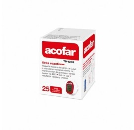 TIRAS REACTIVAS GLUCEMIA ACOFAR 25 UNIDADES