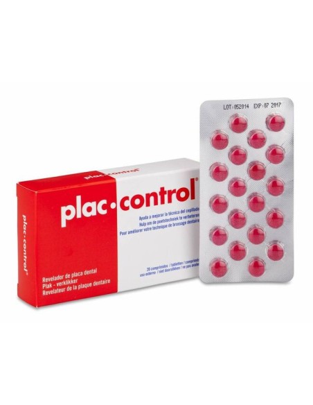 PLAC CONTROL COMPRIMIDOS REVELADOR PLACA DENTAL 20 COMPRIMIDOS