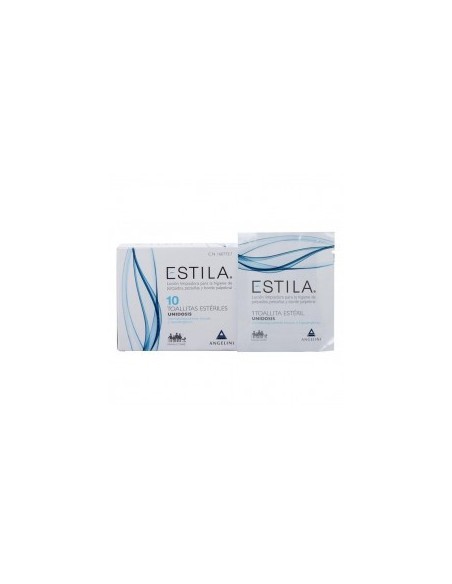 ESTILA TOALLITAS ESTERILES DE UN SOLO USO HIGIENE DE PARPADOS/ PESTAÑAS Y BORDE PALPEBRAL 10 UNI
