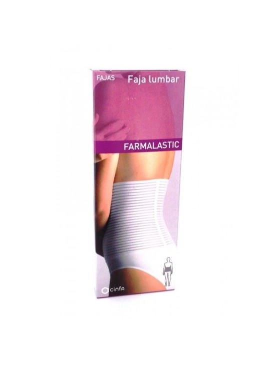 FAJA LUMBAR FARMALASTIC VELCRO BLANCA T- 2