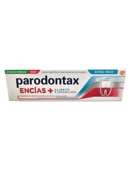 PARODONTAX ENCIAS + ALIENTO & SENSIBILIDAD EXTRA FRESH  1 TUBO 75 ML