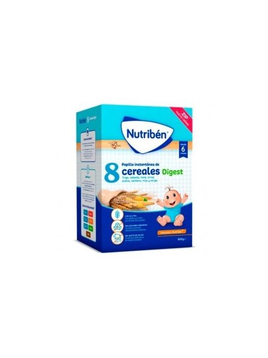 PAPILLA NUTRIBEN 8 CEREALES DIGEST  1 ENVASE 600 G