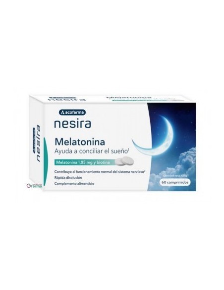 ACOFARMA NESIRA MELATONINA  1,95 MG 60 COMPRIMIDOS