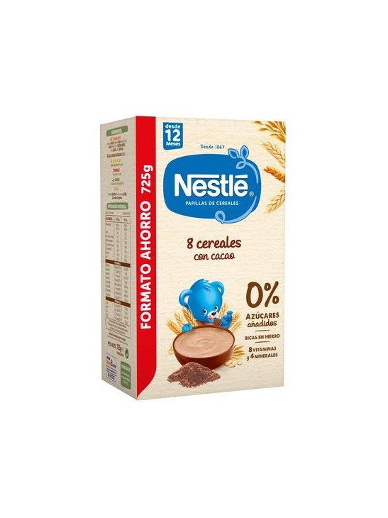 NESTLE PAPILLA 8 CEREALES AL CACAO  1 ENVASE 725 G