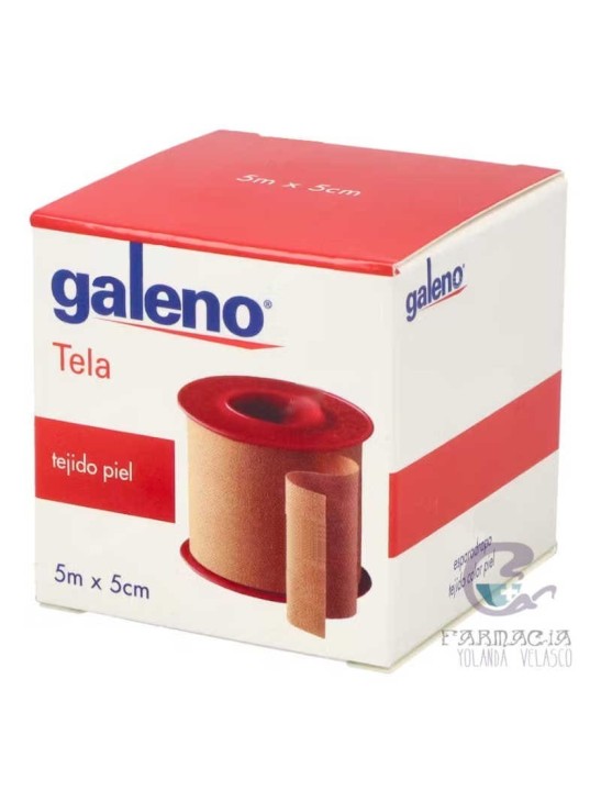 ESPARADRAPO HIPOALERGICO GALENO TELA 1 UNIDAD 5 M X 5 CM COLOR PIEL