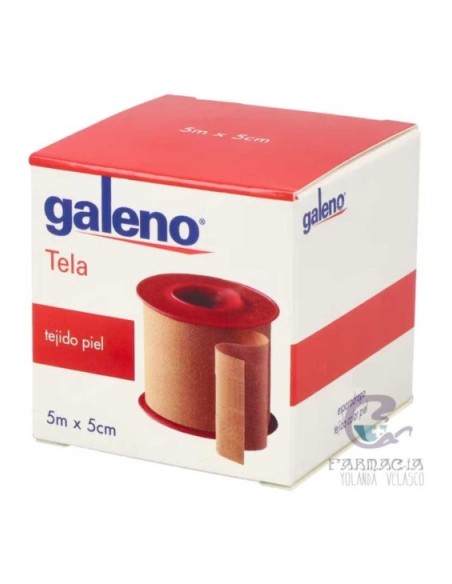 ESPARADRAPO HIPOALERGICO GALENO TELA 1 UNIDAD 5 M X 5 CM COLOR PIEL