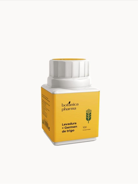 LEVADURA DE CERVEZA + GERMEN DE TRIGO BOTANICAPHARMA 600 MG 100 COMPRIMIDOS