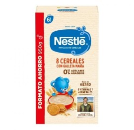 NESTLE PAPILLA 8 CEREALES GALLETA MARIA  1 ENVASE 950 G