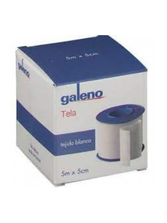 ESPARADRAPO GALENO TELA 1 UNIDAD 5 M X 5 CM COLOR BLANCO
