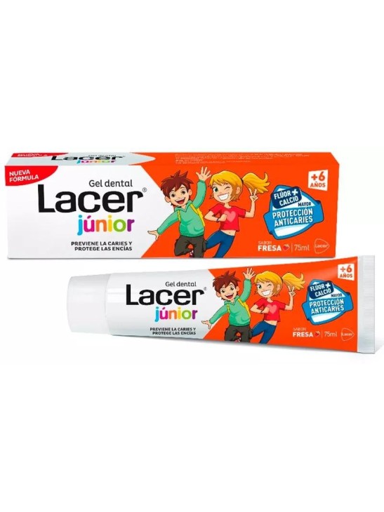 LACER JUNIOR GEL DENTAL  1 TUBO 75 ML SABOR FRESA