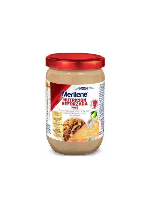 MERITENE PURE  1 FRASCO 300 G SABOR POLLO PASTA Y CHAMPIÑONES