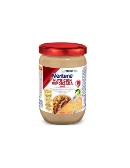 MERITENE PURE  1 FRASCO 300 G SABOR POLLO PASTA Y CHAMPIÑONES