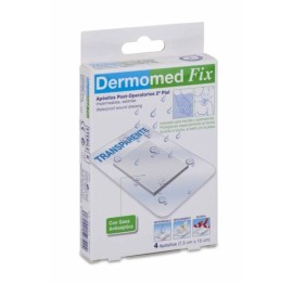 Apósitos estériles Dermomed Fix segunda piel 10 x 7,5 cm 4 unidades protección flexible y transpirable para heridas