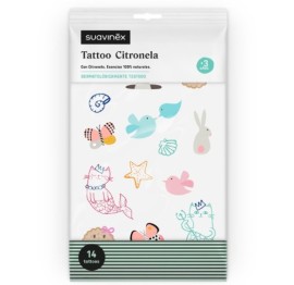 SUAVINEX TATTOO CON CITRONELLA  14 UNIDADES