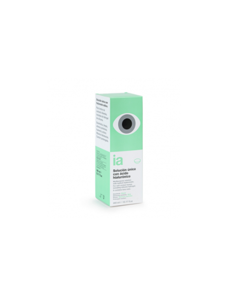 Solución única Interapothek con ácido hialurónico 100 ml hidratación ocular y cuidado de ojos secos e irritados
