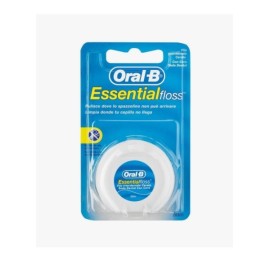 ORAL-B ESSENTIAL FLOSS FLUOR SEDA DENTAL CON CERA MENTA 50 M