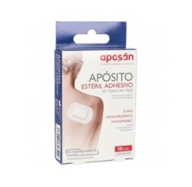 APOSITO ESTERIL TEJIDO SIN TEJER ADHESIVO  10 APOSITOS 10 CM X 6 CM