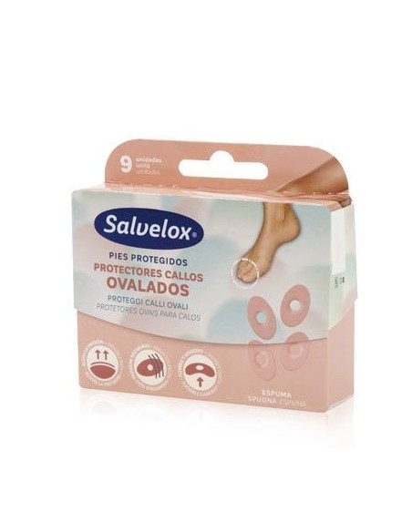 PARCHES CALLOS SALVELOX OVALADO 9 U