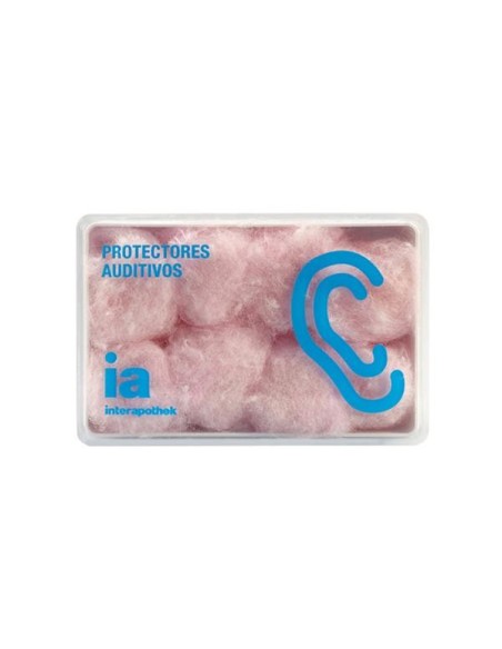 Tapones de oídos de cera y algodón Interapothek 8 unidades protección contra ruido y agua ajuste cómodo y moldeable