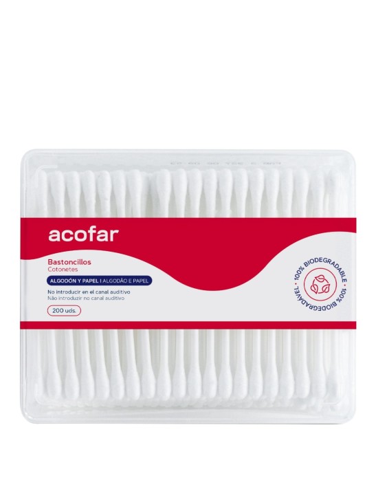 ACOFAR BASTONCILLOS ALGODON  100 UNIDADES