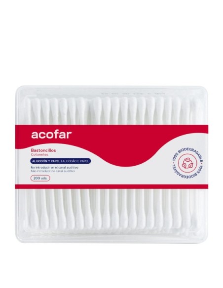 ACOFAR BASTONCILLOS ALGODON  100 UNIDADES