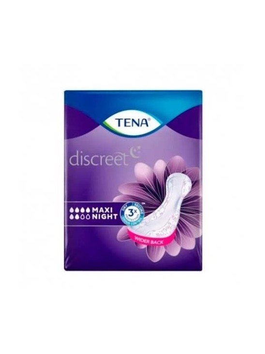 ABSORBENTE INCONTINENCIA ORINA LIGERA TENA DISCREET MAXI NIGHT 12 UNIDADES