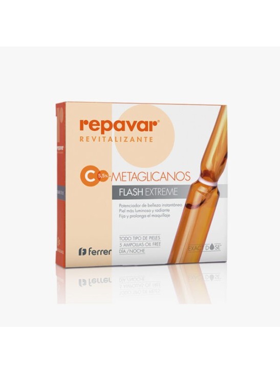 REPAVAR REVITALIZANTE AMPOLLAS FLASH EXTREME  5 AMPOLLAS 1 ML