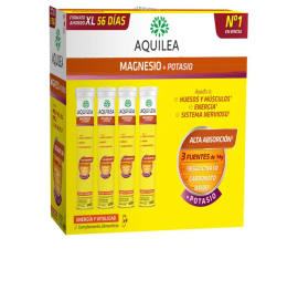 AQUILEA MAGNESIO+ POTASIO  56 COMPRIMIDOS EFERVESCENTES SABOR NARANJA FORMATO XL